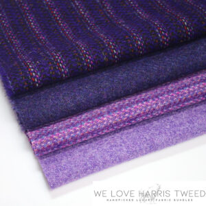 Harris Tweed Dark and Light Purple Bundle