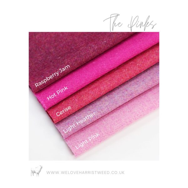 Harris Tweed Light Heather - Pink 30x25 cm - Image 5